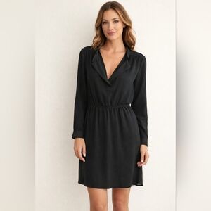 Aritzia Wilfred Black Long Sleeve Dress